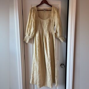 Ollari NWT small cream/tan textured 3/4 sleeve